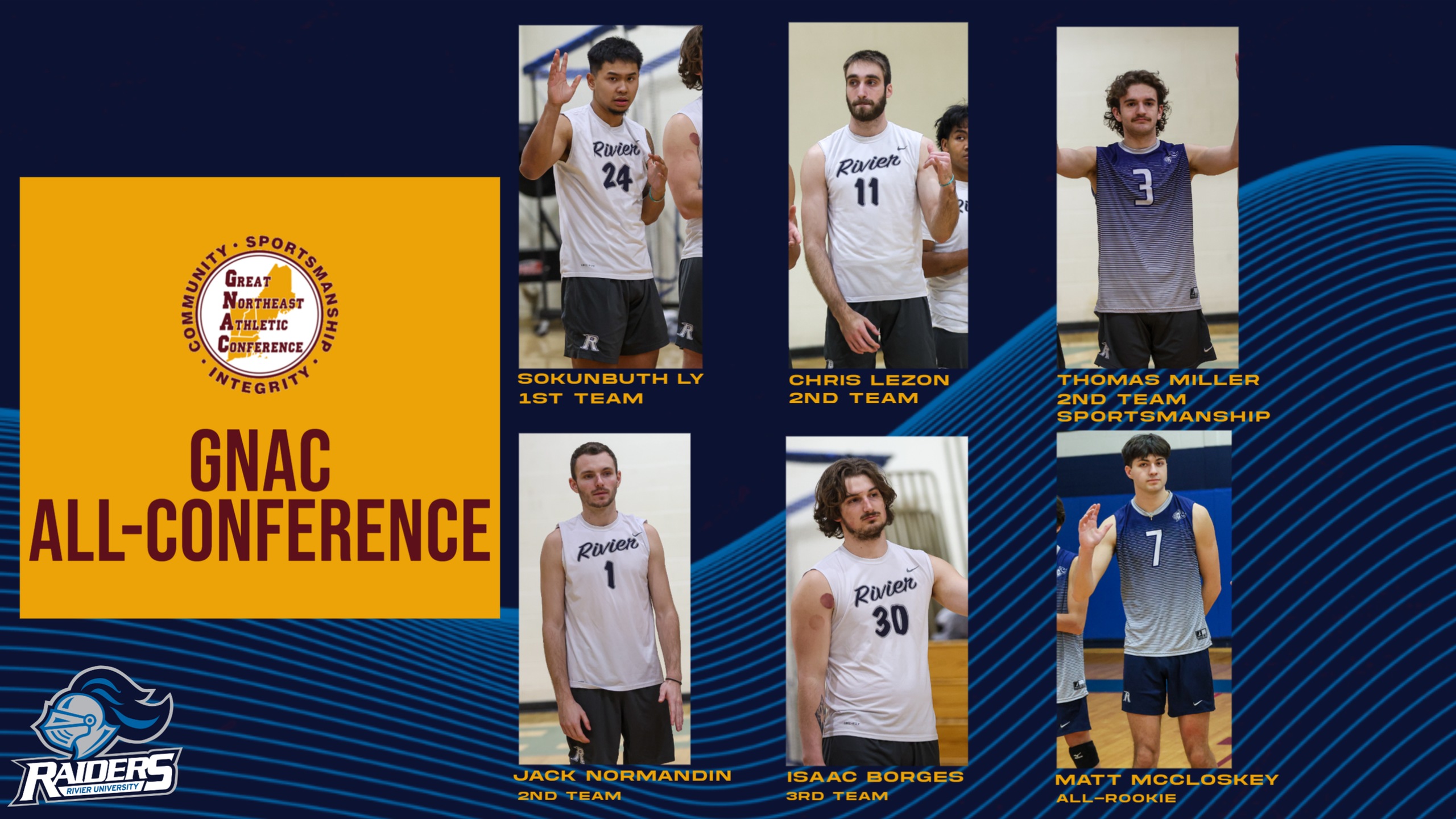 GNAC Releases All-Conference for Men's Volleyball