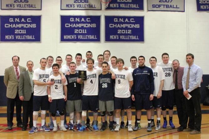 Champions Again! Men's Volleyball earns NCAA bid with GNAC Tournament win