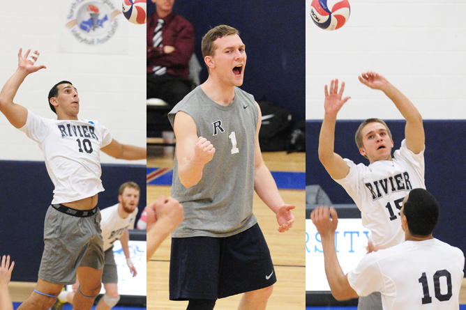 Rivier Men’s Volleyball sweeps GNAC Season Awards, places 6 on All-Conference team