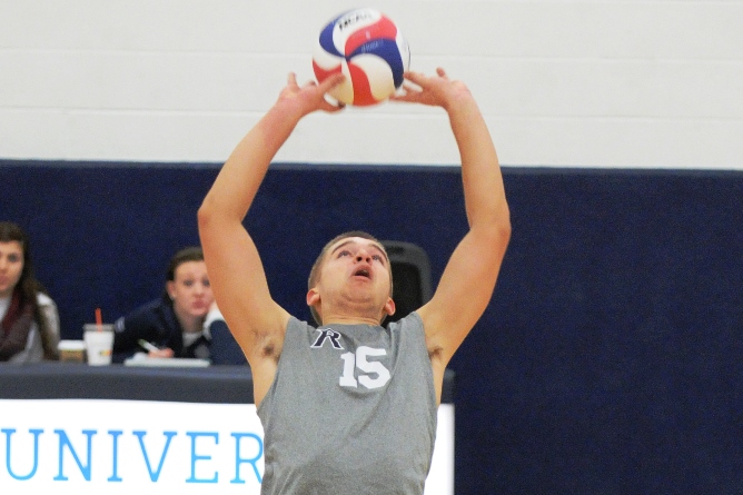 Men's Volleyball able to tame the Lions in four set win at Emerson