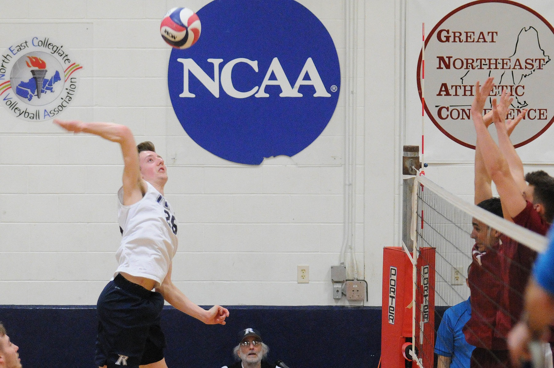 Men's Volleyball: Raiders edge the Saints 3-0 in first conference showdown.