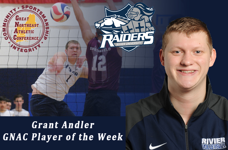 Men's Volleyball: Grant Andler named GNAC MVB Player of the Week
