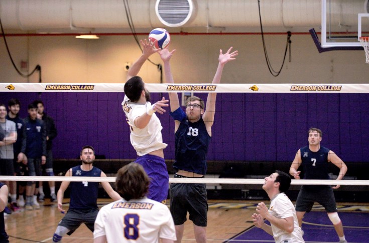 Men's Volleyball: Raiders close out March undefeated; down Emerson 3-0