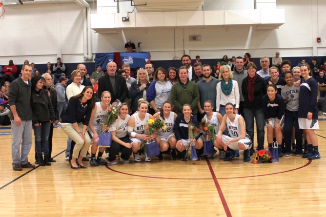 Women's Basketball sends Seniors out with a Win