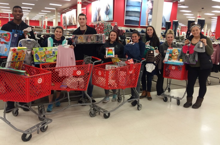 Rivier's S.A.A.C. adopt local families for the Holidays