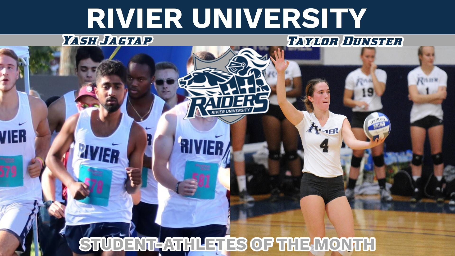 Dunster, Jagtap named Student-Athletes of the Month