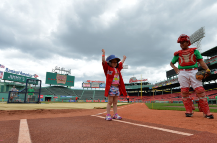 Baseball: Head Coach Anthony Perry volunteers at Fenway Fantasy Day
