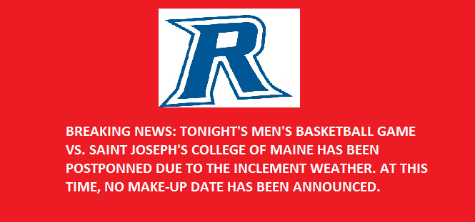 Game vs. Saint Joseph's College has been postponned
