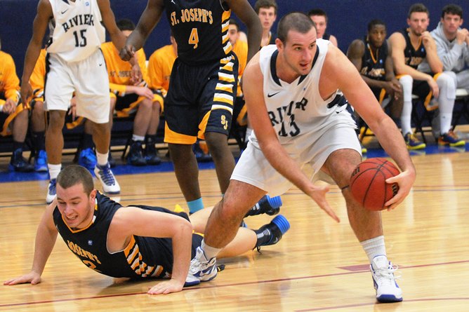 Men's Basketball survives for 67-63 win at New England College