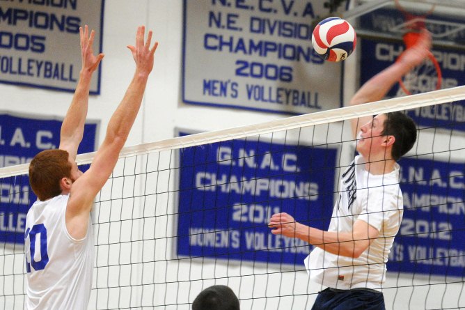 Men's Volleyball remains unbeaten in the GNAC with 3-0 win at Lasell