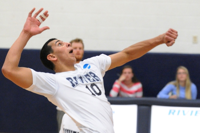 Men's Volleyball honors Seniors with a pair of 3-0 GNAC wins