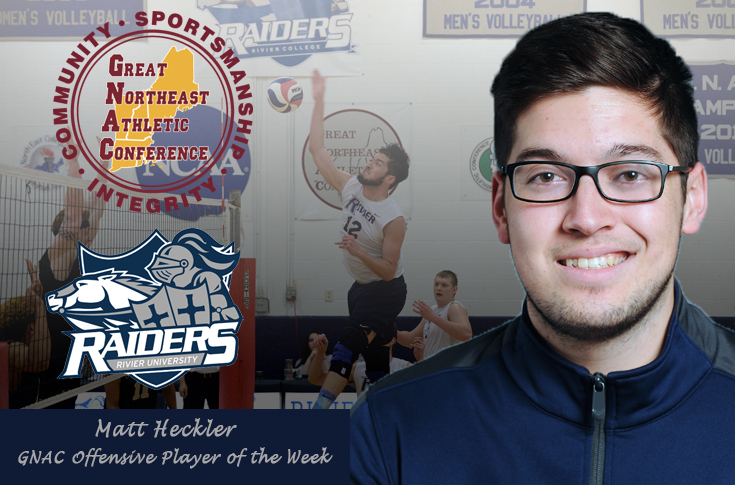 Men's Volleyball: Heckler named GNAC Offensive Player of the Week