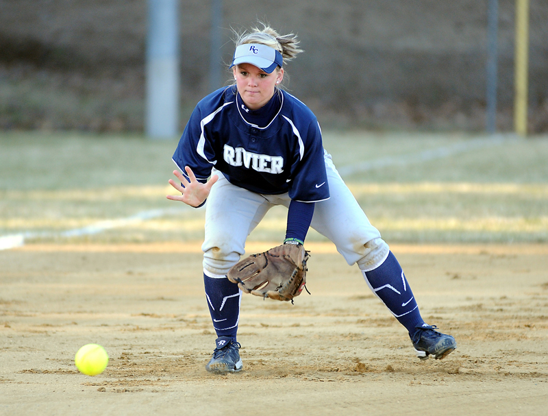 Rivier and Lasell Split GNAC Double Header