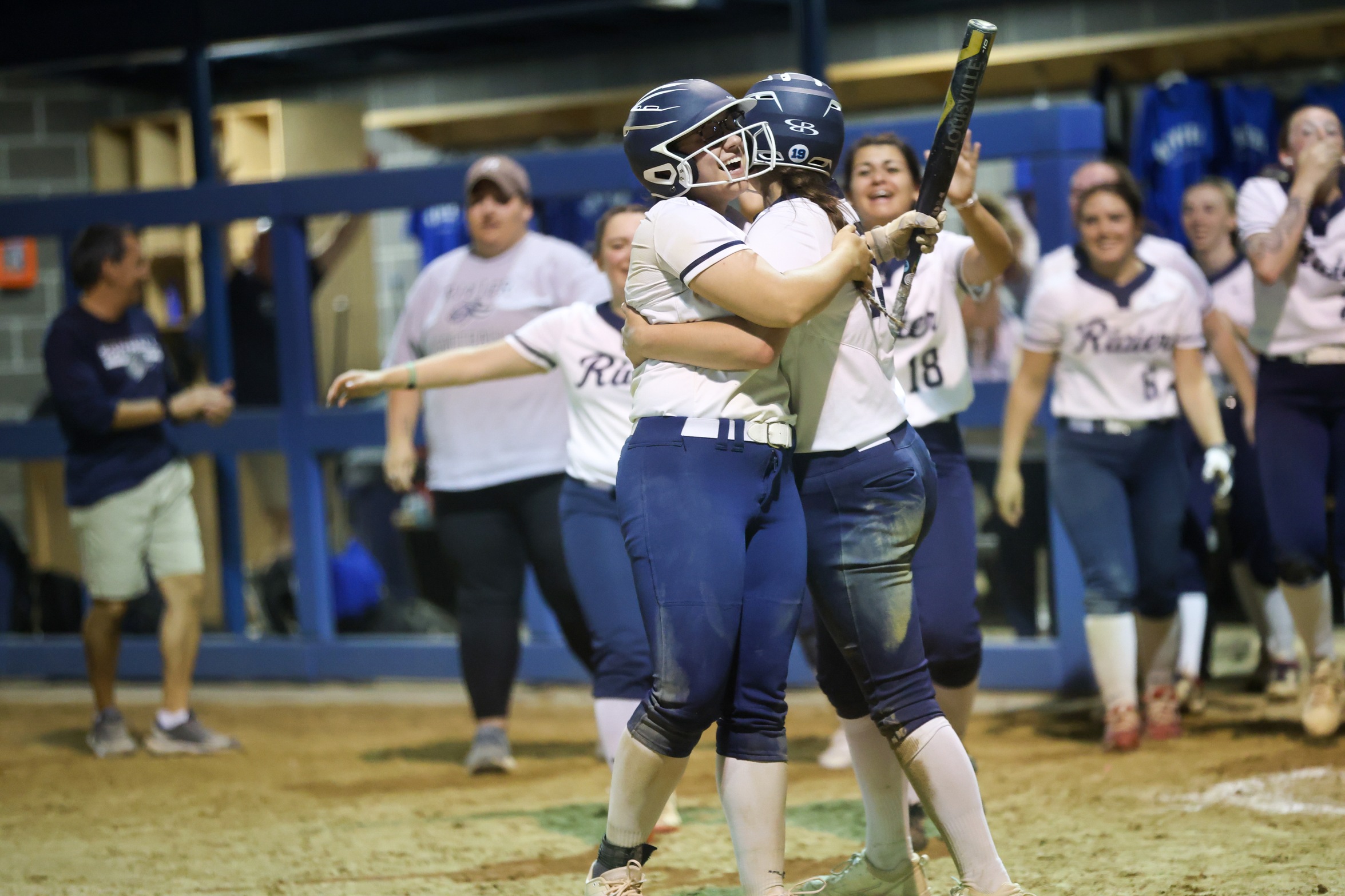 Softball Clinches Two Wins Over Pilgrims