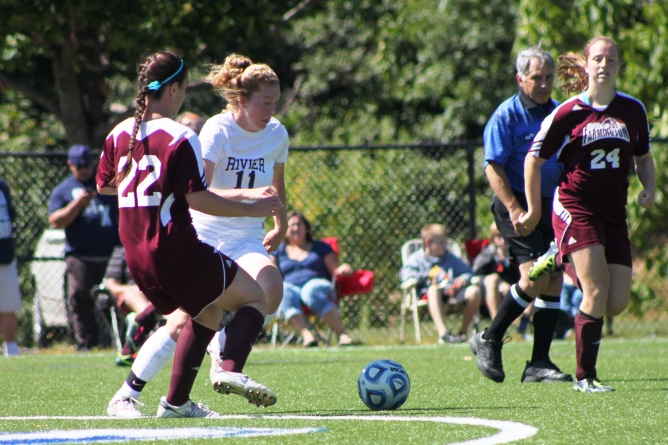 Tamposi's two goals lead Rivier past Norwich