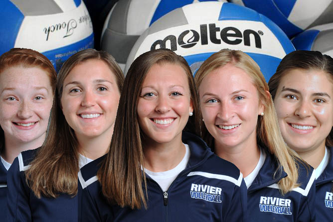 Women's Volleyball places five to GNAC All-Conference Team