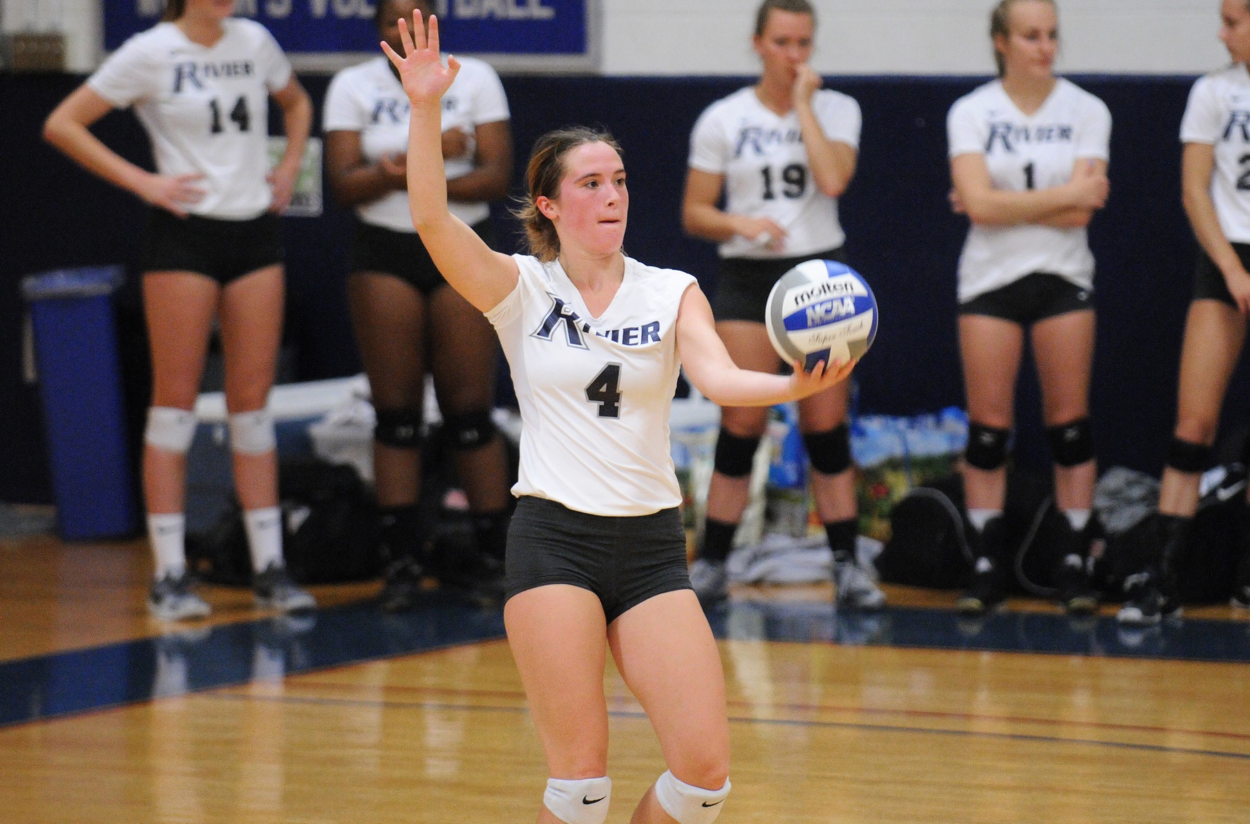 Women's Volleyball: Dunster's 18-kill effort leads Raiders past Lions 3-0