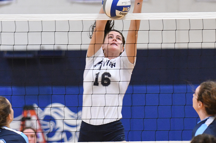 Women's Volleyball: Whyte's 18 kills lead Rivier past USM, 3-1