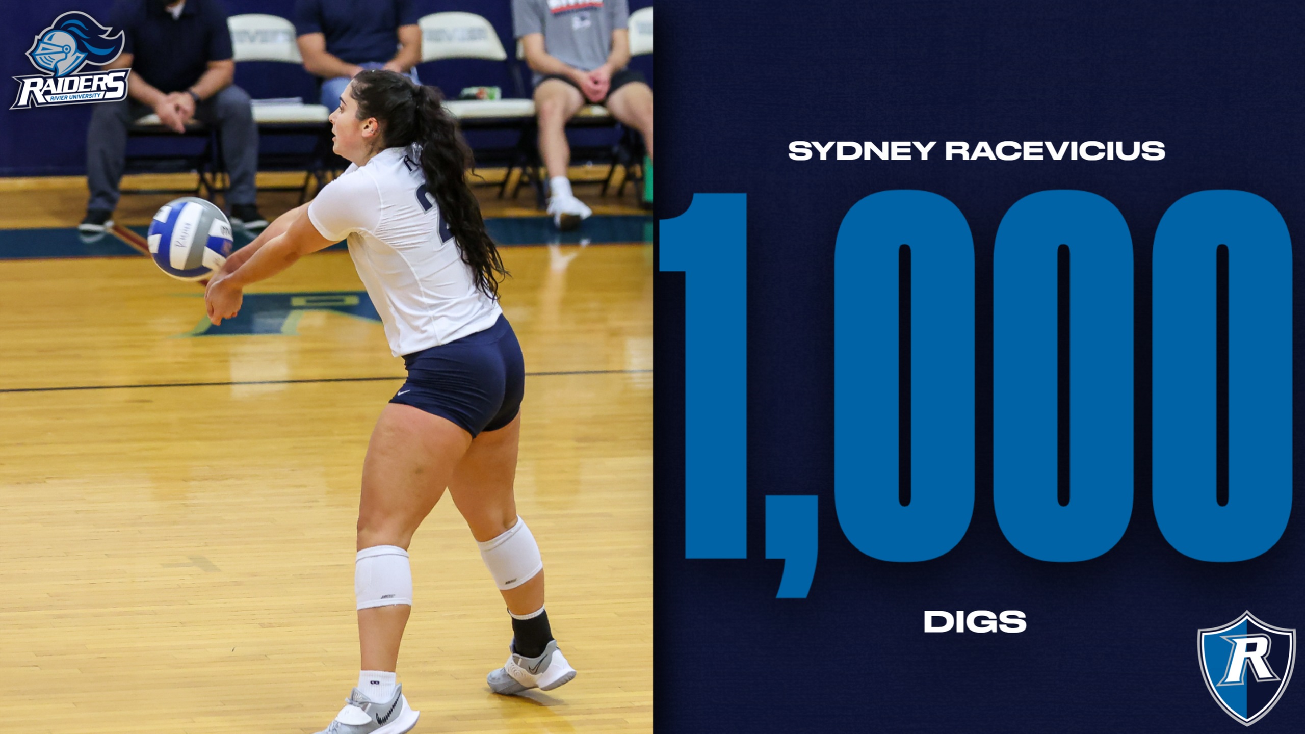 Racevicius Reaches 1,000 Digs in Win Over Southern Maine