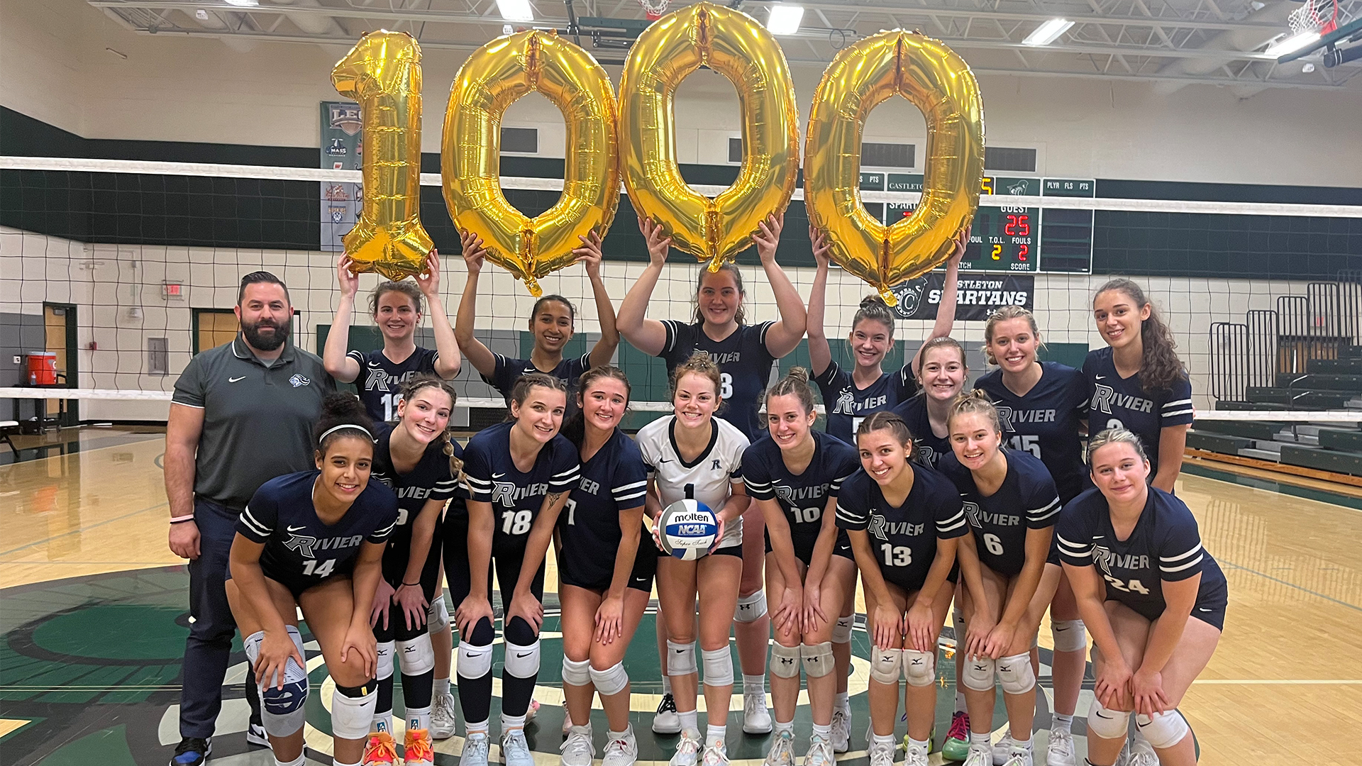 Pawlusik Reaches 1,000 Digs as Women’s Volleyball Splits at Castleton Tri-Match