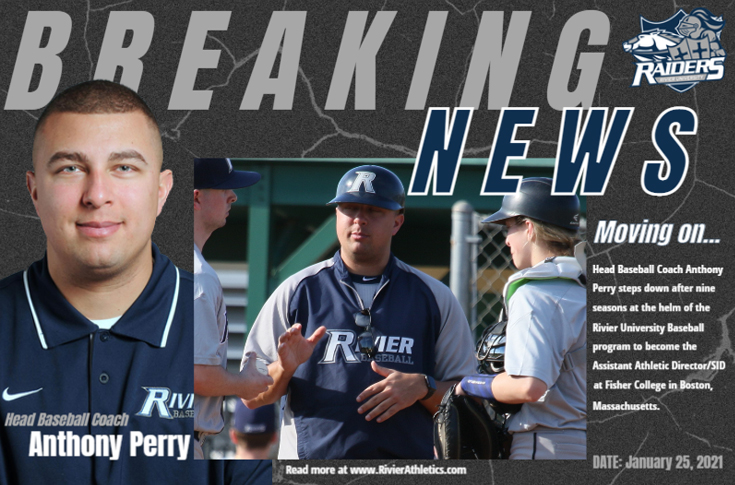 Baseball: Head Coach Anthony Perry stepping down